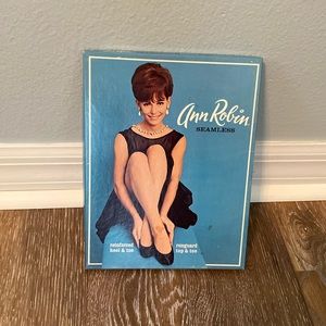 ONE pair Ann Robin seamless vintage stockings